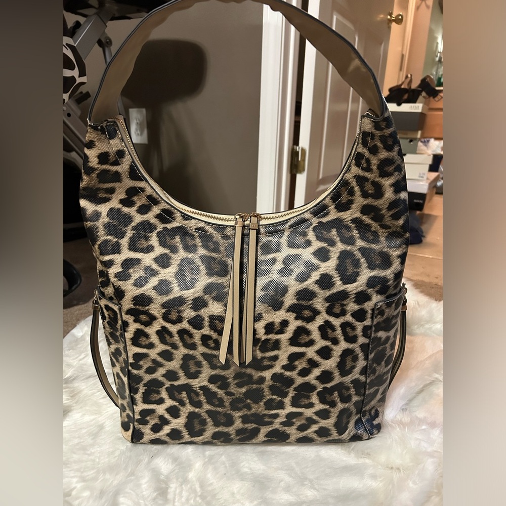 Large Animal print shoulder bag, new!